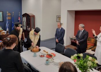 Ο Αρχιεπίσκοπος Αυστραλίας ευλόγησε τη Βασιλόπιτα του Γενικού Προξενείου της Ελλάδος στο Σύδνεϋ