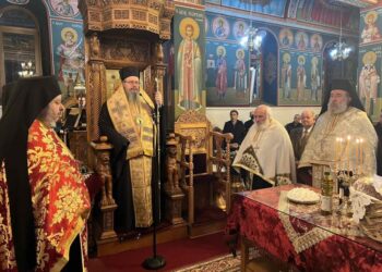 Στον Πανηγυρικό Εσπερινό του πανηγυρίζοντα Ι.Ν. Αγίου Βασιλείου Πουρναρίου χοροστάτησε ο Μητρ. Λαρίσης