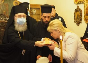 Κοπή Ἁγιοβασιλόπιττας στά Γραφεῖα τῆς Μητροπόλεώς Κηφισίας