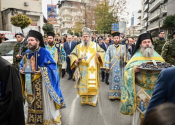 Ο Καθαγιασμός των υδάτων του Πηνειού ποταμού στη Λάρισα