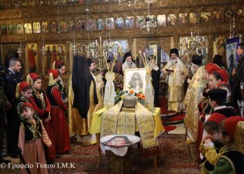 Ἀρχιερατικὸ Συλλείτουργο καὶ Μνημόσυνο γιὰ τὸν θρυλικό Μητροπολίτη Καστορίας Γερμανὸ Καραβαγγέλη