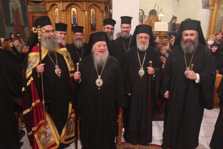 Πολυαρχιερατικός Εσπερινός για τα ονοματήριά του πρ. Φλωρίνης  Θεοκλήτου