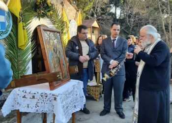 Τηρήθηκε το έθιμο και πραγματοποιήθηκε η λιτανεία διάρκειας μίας ώρας της Παναγίας των Ερίων
