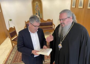 Επίσκεψη Προέδρου Κόμματος ΝΙΚΗ στον Μητρ. Λαρίσης