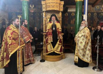 Ο Εσπερινός του Αγίου Χαραλάμπους στον Πλατύκαμπο