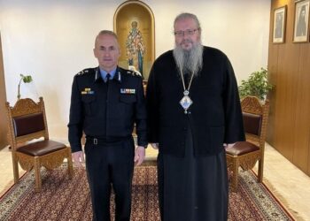 Ο νέος Περιφερειακός Διοικητής Πυροσβεστικών Υπηρεσιών Θεσσαλίας στον Μητρ. Λαρίσης