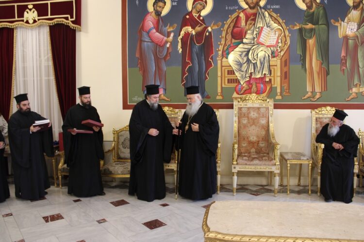 Επίσκεψη του Μητροπολίτου Σερρών με ομάδα προσκυνητών στον Αρχιεπίσκοπο Κύπρου