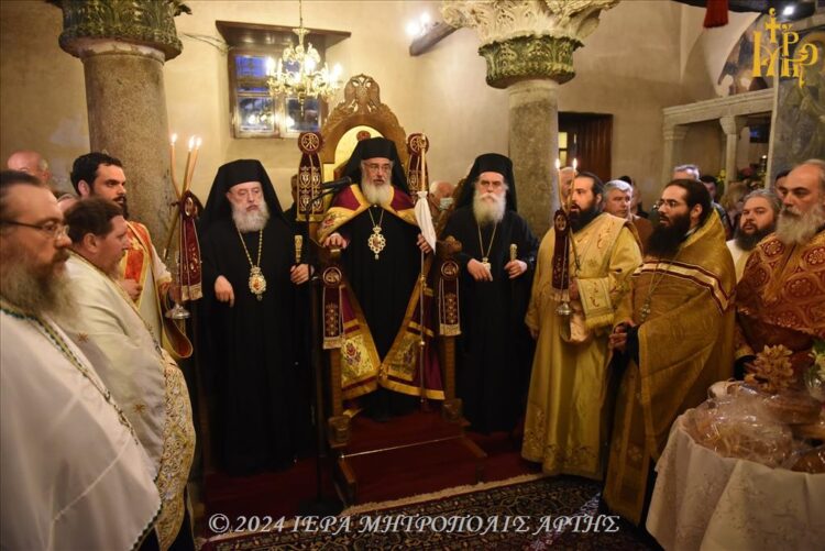 Ο Πανηγυρικός Εσπερινός της Αγίας Θεοδώρας πολιούχου Άρτης