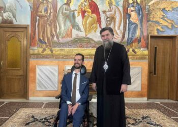 Επίσκεψη του Ευρωβουλευτού κ. Στ. Κυμπουρόπουλου  στον Μητροπολίτη Σερρών