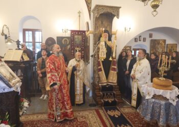 Ο  Πανηγυρικός Εσπερινός της εορτής της Παναγίας «Μαρτιάτισσας» στη Φολέγανδρο