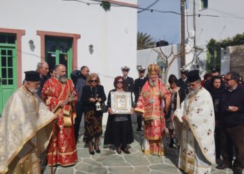 Τίμησαν την Παναγία την επιλεγομένη «Μαρτιάτισσα»  στην Φολέγανδρο