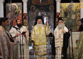 Ο Μητρ. Κεφαλληνίας Δημήτριος ελειτούργησε στην Αγία Θεοδώρα Άρτης