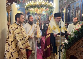 Α’ Στάση των Χαιρετισμών στον Ι. Ν. Ευαγγελισμού της Θεοτόκου Ευαγγελισμού