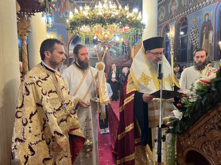 Α’ Στάση των Χαιρετισμών στον Ι. Ν. Ευαγγελισμού της Θεοτόκου Ευαγγελισμού