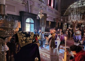 Προηγιασμένη Θεία Λειτουργία στο Ιερό Προσκύνημα του Αγίου Σπυρίδωνος