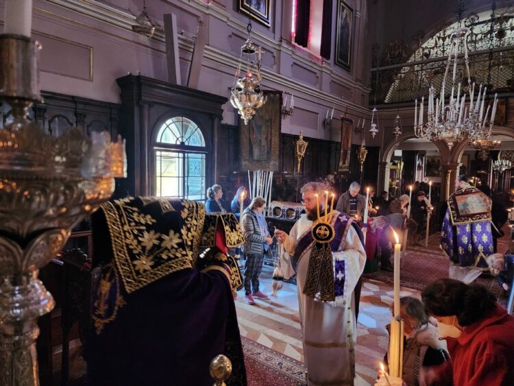 Προηγιασμένη Θεία Λειτουργία στο Ιερό Προσκύνημα του Αγίου Σπυρίδωνος