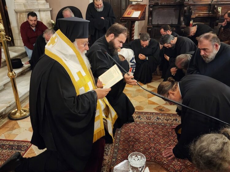 Ο Εσπερινός της Συγχωρήσεως στην Ι. Μητρόπολη Κερκύρας