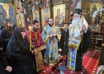 Κουρά Μεγαλοσχήμου Μοναχής στην Παναγία Ξενιά