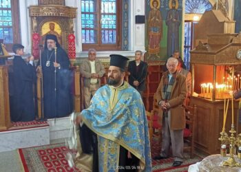 Ο Εσπερινός του Ευαγγελισμού της Θεοτόκου στην Ιερά Μητρόπολη Μεσσηνίας