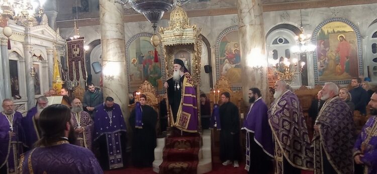 Α΄ Κατανυκτικός Ἑσπερινός στήν Ἱερά Μητρόπολή Σάμου