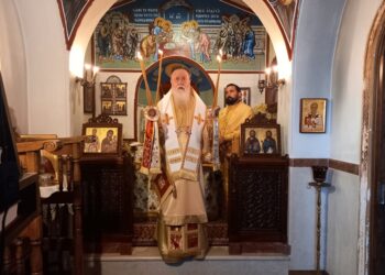 Την μνήμη του προκατόχου του Αγίου Ζαχαρία, Επισκόπου Κορίνθου, τίμησε ο Σεβ. Μητροπολίτης κ. Διονύσιος