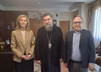 Τον Σεβ. Μητροπολίτη Σερρών επισκέφθηκαν η Πρόεδρος του Σ.τ.Ε. κ. Νίκα και ο υποψήφιος Ευρωβουλευτής κ. Κικίλιας