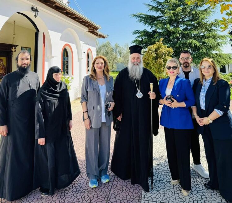 Η Πρόεδρος του ΕΟΤ στην Ιερά Μονή Αγίου Γεωργίου Κορινού της Ιεράς Μητροπόλεως Κίτρους