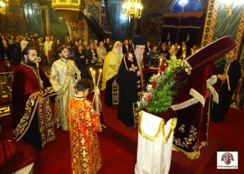Ο Ακάθιστος Ύμνος στον Μητροπολιτικό Ναό Ευαγγελιστρίας Σπάρτης