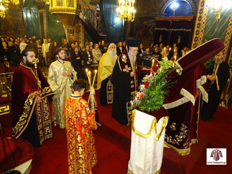 Ο Ακάθιστος Ύμνος στον Μητροπολιτικό Ναό Ευαγγελιστρίας Σπάρτης