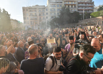 ΥΠΟΔΟΧΗ ΙΕΡΩΝ ΣΕΒΑΣΜΑΤΩΝ ΤΗΣ ΠΙΣΤΕΩΣ ΑΠΟ ΤΟ ΑΓΙΟΝ ΟΡΟΣ ΣΤΗΝ ΘΕΣΣΑΛΟΝΙΚΗ