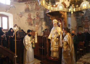 Κυριακή τῶν Βαΐων καί ἁγιασμός στήν Ἱ. Μ. Τιμίου Προδρόμου Βομβοκοῦς Ναυπακτίας