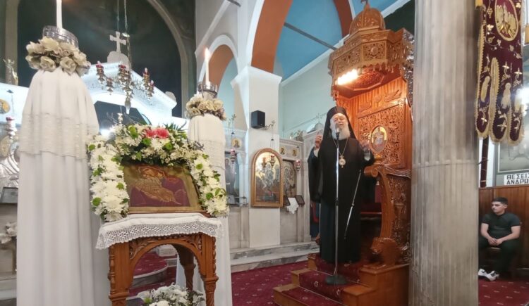 ΟΙ ΤΡΙΤΟΙ ΧΑΙΡΕΤΙΣΜΟΙ ΤΗΣ ΘΕΟΤΟΚΟΥ ΣΤΗΝ ΙΕΡΑ ΜΗΤΡΟΠΟΛΗ ΧΑΛΚΙΔΟΣ