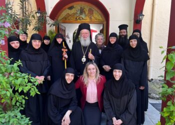 ΜΕΓΑΛΟΣΧΗΜΗ ΜΟΝΑΧΗ ΣΤΗΝ ΙΕΡΑ ΜΟΝΗ ΑΓΙΟΥ ΓΕΩΡΓΙΟΥ ΗΛΙΩΝ