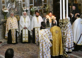 Ο Κατανυκτικός Εσπερινός της Γ’ Κυριακής των Νηστειών στο Ιερό Προσκύνημα Παναγίας Εκατονταπυλιανής Πάρου