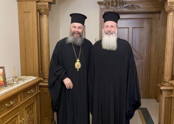 Επίσκεψη Μητρ. Κεφαλληνίας στον Μητροπολίτη Φλωρίνης