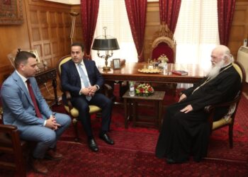 Επίσκεψη Πέτρου Μπελέρη στον Αρχιεπίσκοπο