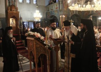 O Αρχιεπίσκοπος στον Ι. Ν. Αγ. Ανδρέα Άνω Πατησίων για την Δ΄ Στάση των Χαιρετισμών