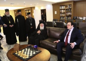 Εθιμοτυπική συνάντηση Αρχιεπισκόπου με τον υπουργό Παιδείας