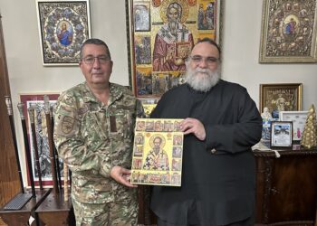 Το νέο Διοικητή της 2ης Μ/Κ ΤΑΞ ΠΖ υποδέχθηκε ο Μητροπολίτης Ταμασού