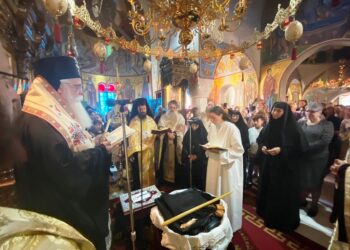 Κουρά Μεγαλοσχήμου Μοναχής στην Παναγία Ξενιά