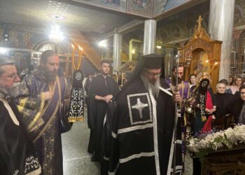 Μεγάλη Δευτέρα εσπέρας στην Μητρόπολη Λαρίσης