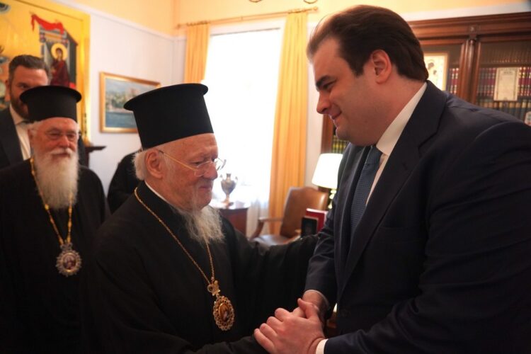 Συνάντηση Οικ. Πατριάρχη με τον Υπουργό Παιδείας και Θρησκευμάτων