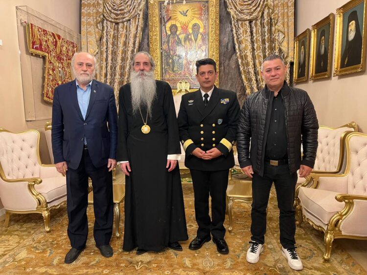 Ο νέος Κεντρικός Λιμενάρχης Πειραιά στον Μητροπολίτη Πειραιώς  Σεραφείμ