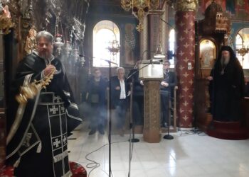 Ο Μητρ. Λαρίσης χοροστάτησε στην Προηγιασμένη Θεία Λειτουργία στη Χάλκη