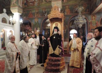 O Επίσκοπος Ρωγών στο Αίγιο για τον  Κατανυκτικό Εσπερινό