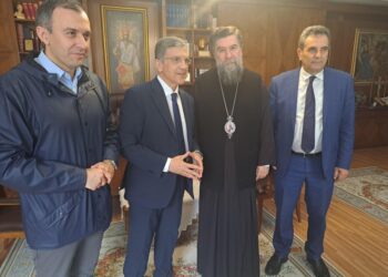 Επίσκεψη  του υποψηφίου Ευρωβουλευτή κ. Αυτιά  στον Μητροπολίτη Σερρών