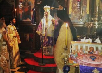 Η Αρχιερατική Θεία Λειτουργία της Μ. Πέμπτης στην Ι.Μ. Αγίων Τεσσαράκοντα