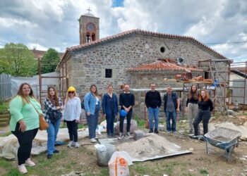 Επίσκεψη του Τμήματος Αρχιτεκτόνων Μηχανικών στα 2 υπό αποκατάσταση κτίρια της Ι.Μ. Θεσσαλιώτιδος