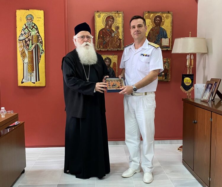 Εθιμοτυπική επίσκεψη νέου Διοικητή του Λιμενικού στον Μητρ. Δημητριάδος