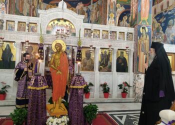 Μεγάλη Τρίτη εσπέρας στον Άγιο Νικόδημο Νάξου